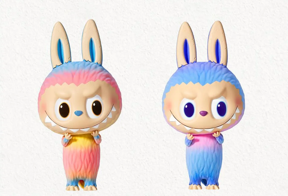 The Monsters (Labubu) Zimomo Fuzzy Neon Set Exclusive